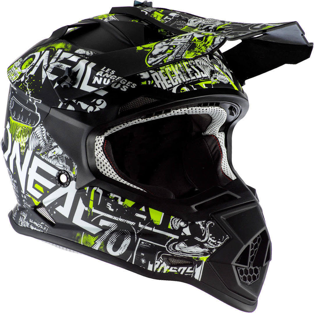 Large Black/Neon Yellow Youth Racing Helmet G69084