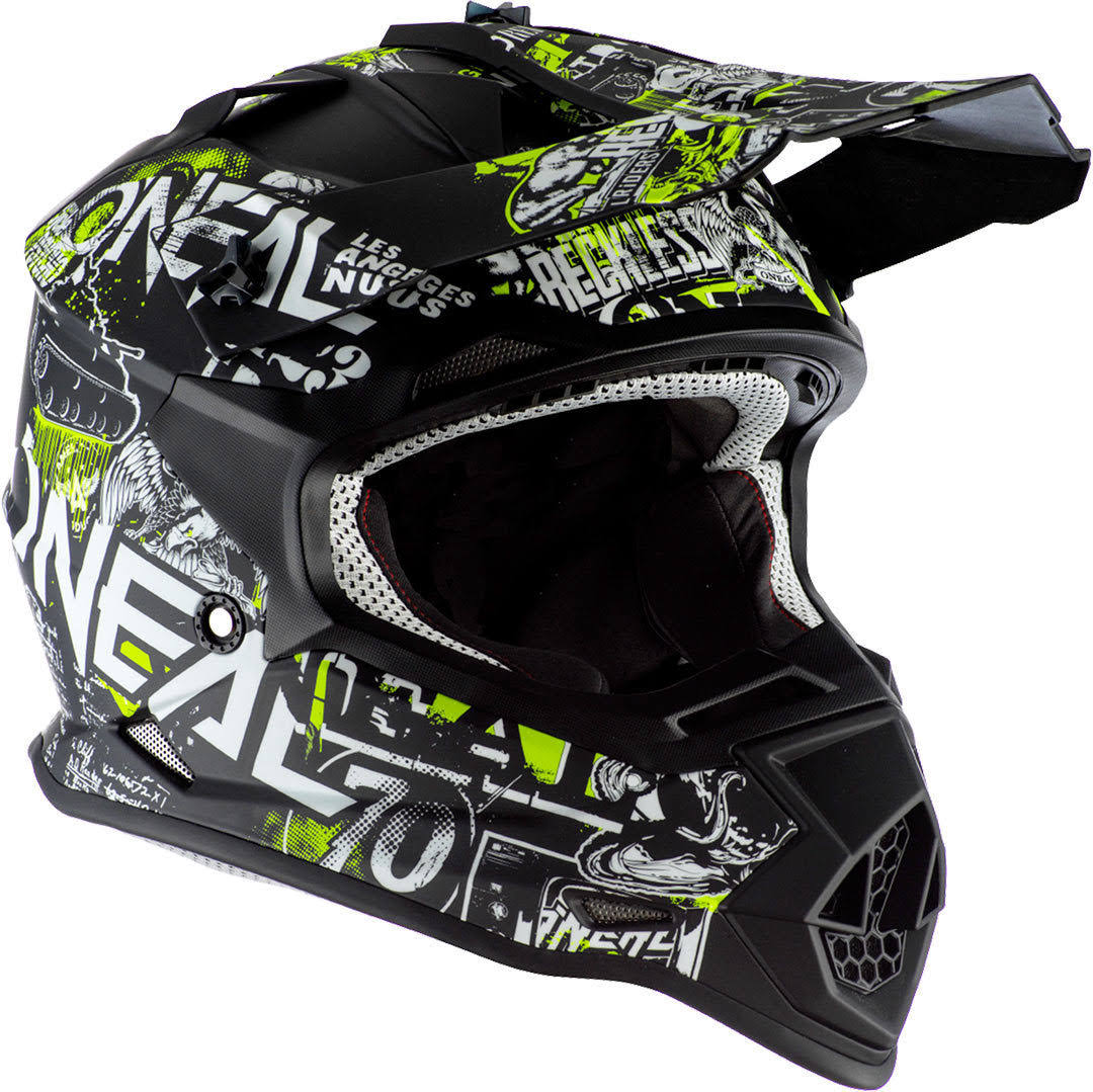 Large Black/Neon Yellow Youth Racing Helmet G69084