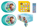 16 Dessert Cake Paper Plates, 16 Napkins, 1 Plastic Table Cover I814