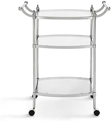 Metal Bar Cart in Chrome V31722