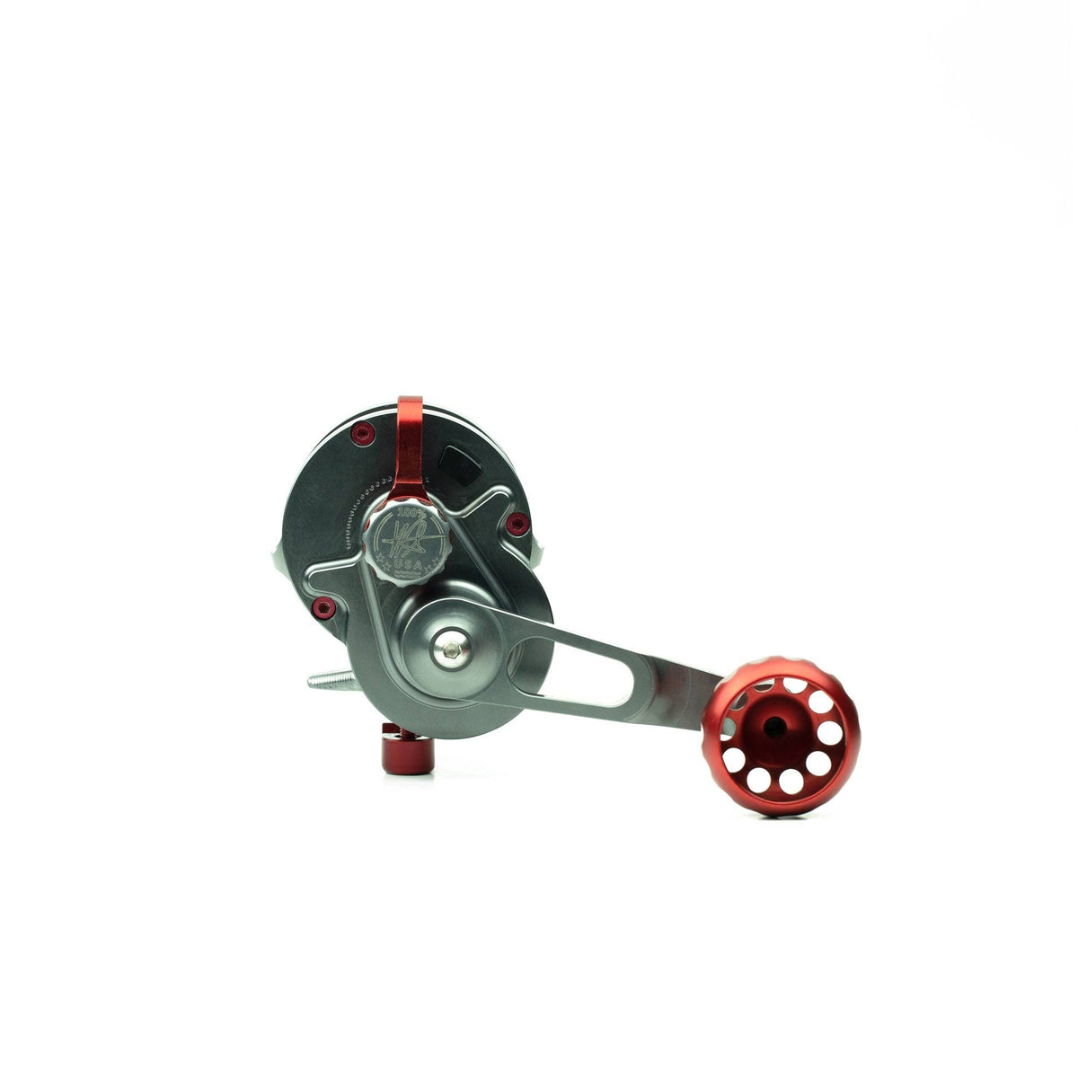 Smoke Silver Lever Drag Narrow Reel I2513
