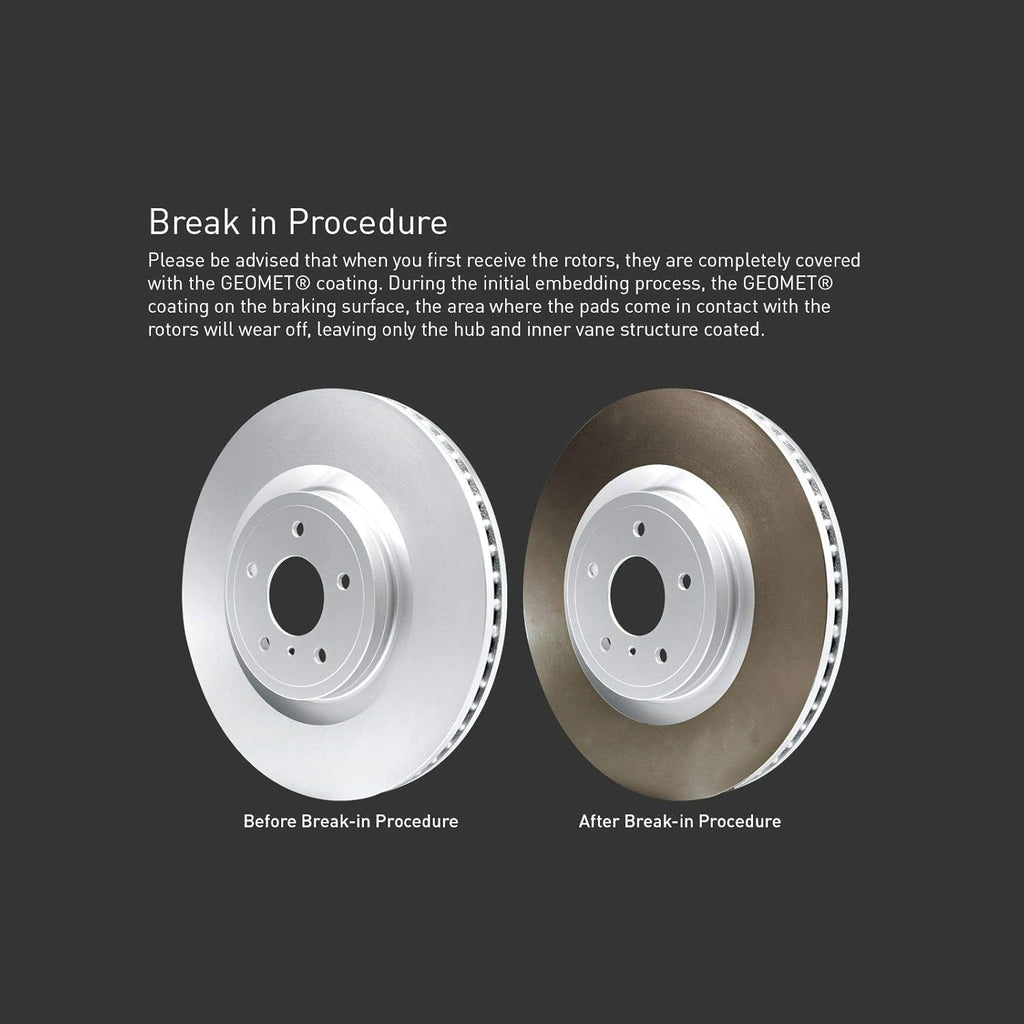 Carbon Front Rear Brake Rotors with Ceramic Brake Pads and Hardware Kit R577