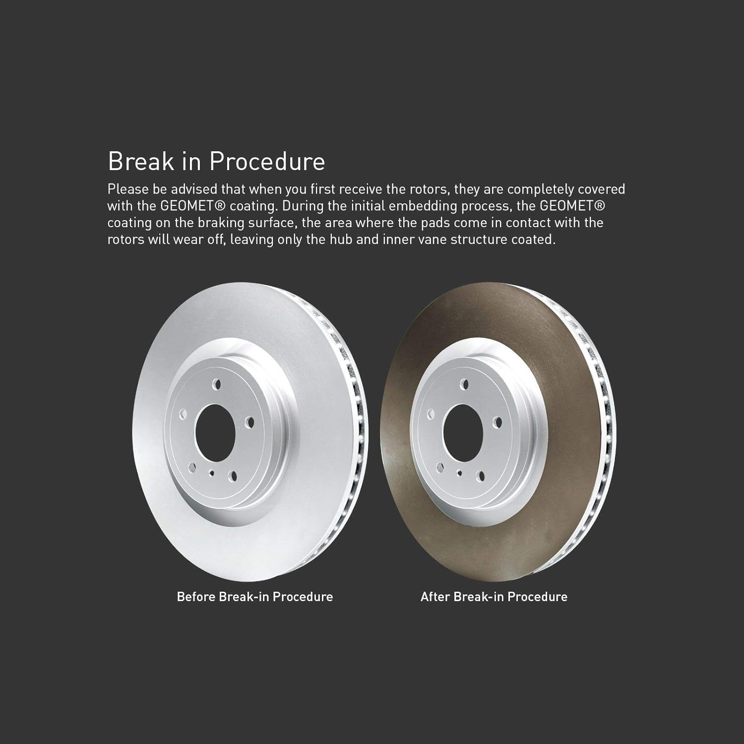 Carbon Front Rear Brake Rotors with Ceramic Brake Pads and Hardware Kit R577