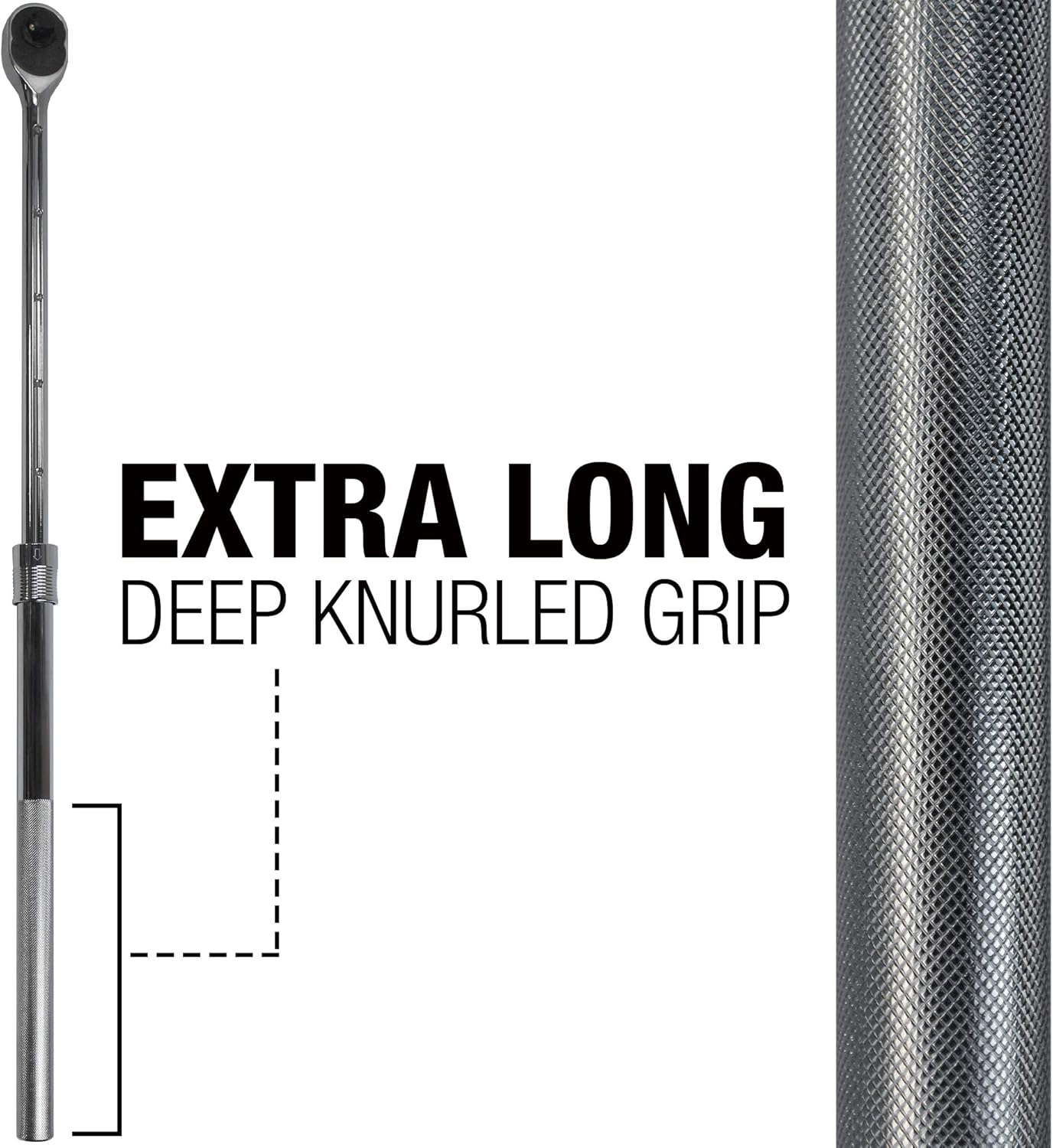 3/4" Drive Extendable Ratchet with Reinforced Steel Telescoping Locking Shaft M1334