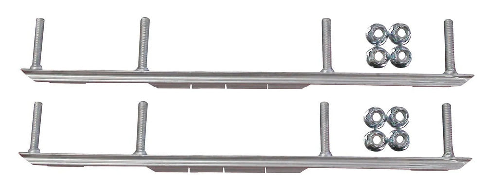 White Snowmobile Skis with Shaper Bars Complete Kit X81933