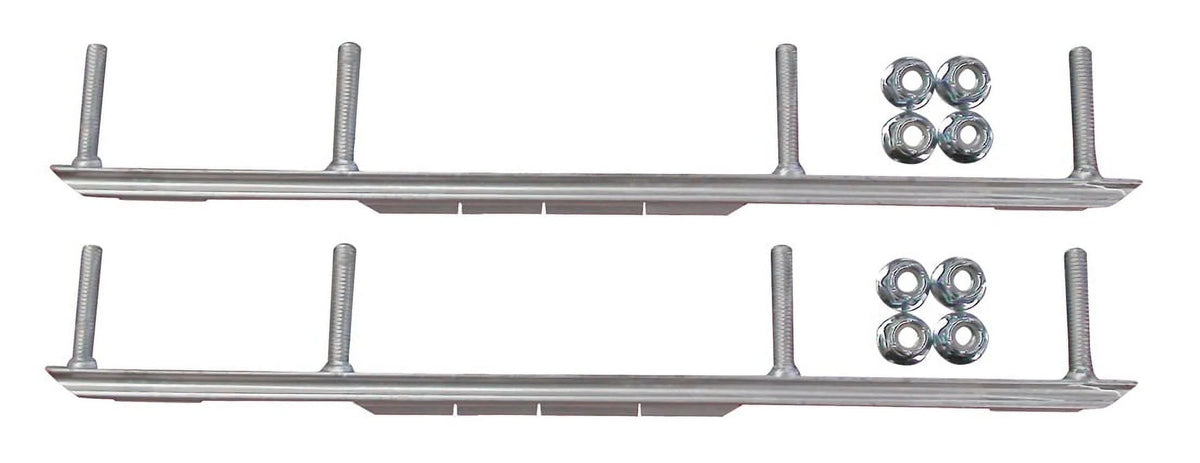 White Snowmobile Skis with Shaper Bars Complete Kit X81933