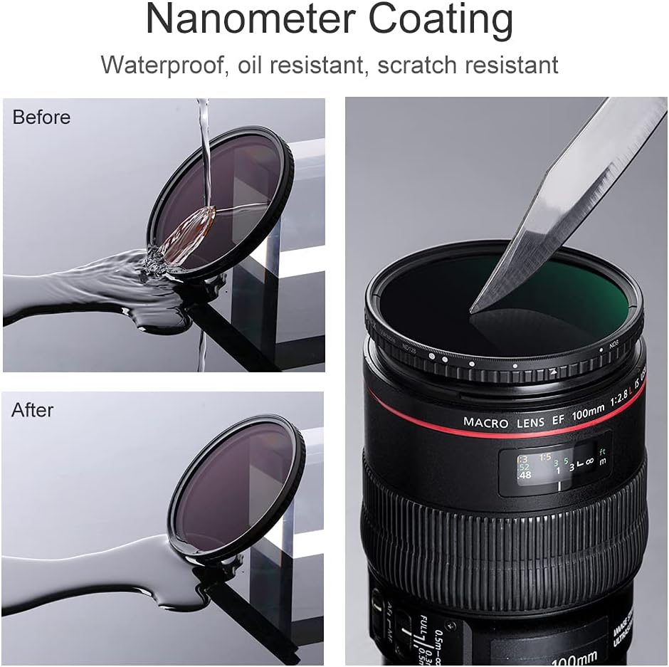 67mm Variable ND Filter ND8-ND128 HD VND Filter N8590
