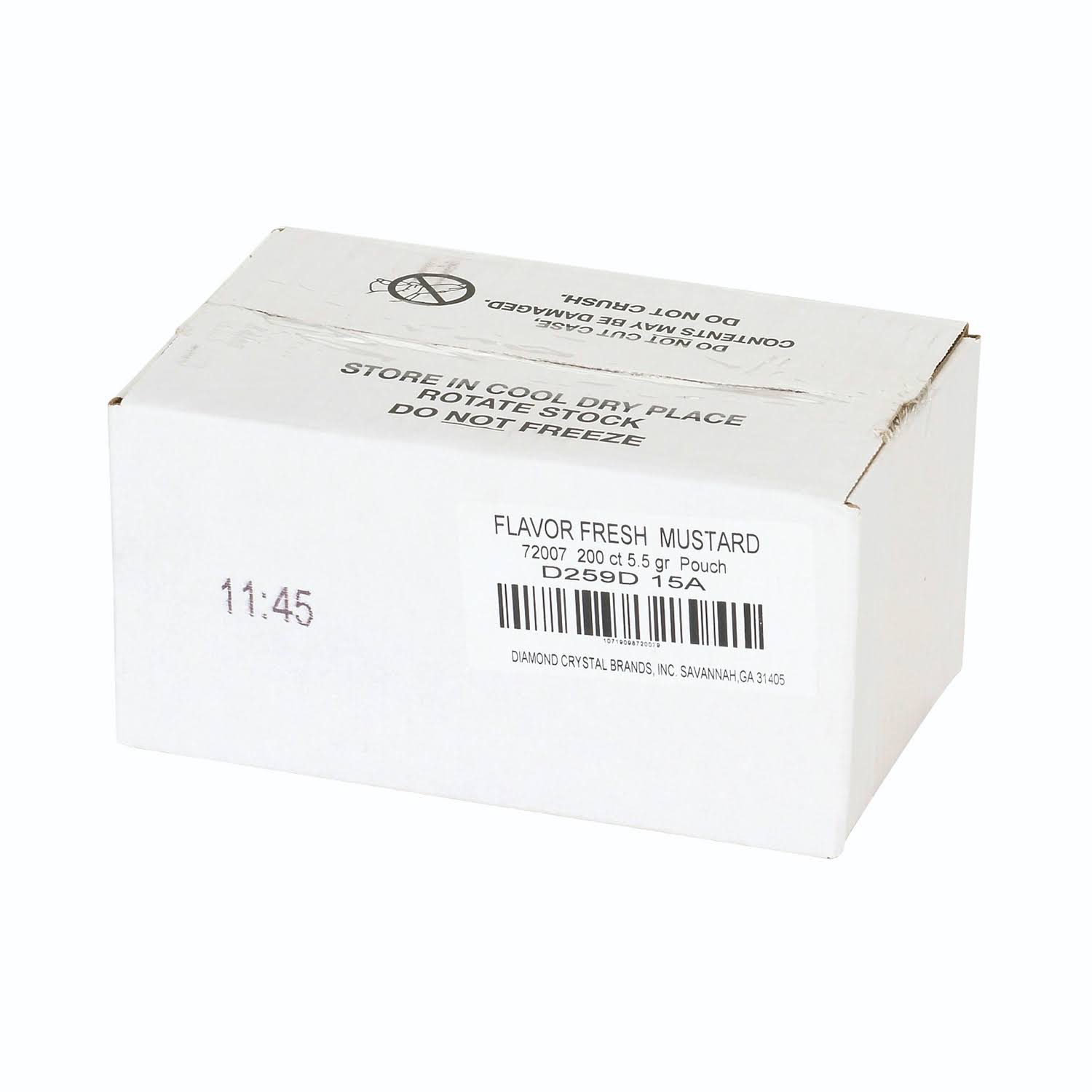 Mustard Pouch 5.5 Gram - 200 per Case V3566