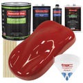 Bright Red Low VOC Urethane Basecoat/Clearcoat Car Auto Paint Complete Medium Gallon Kit Q1124