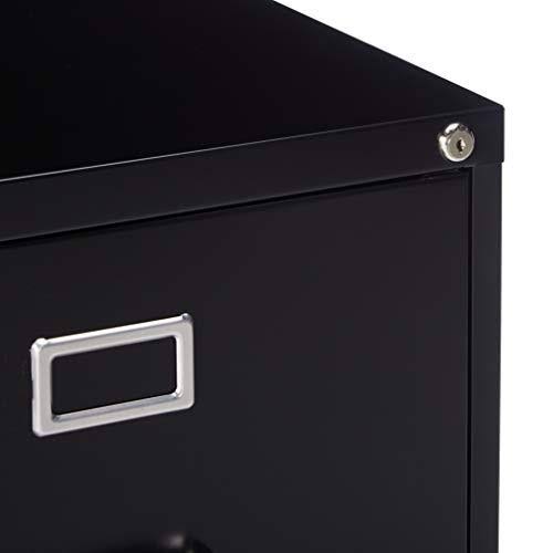 Black 2-Drawer Vertical File Cabinet J3179