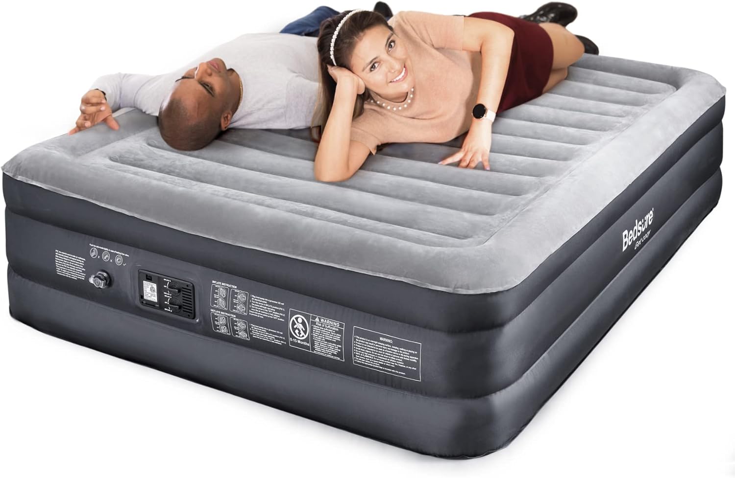 Queen Air Mattress with Built in Pump Raised Inflatable Mattress G737179