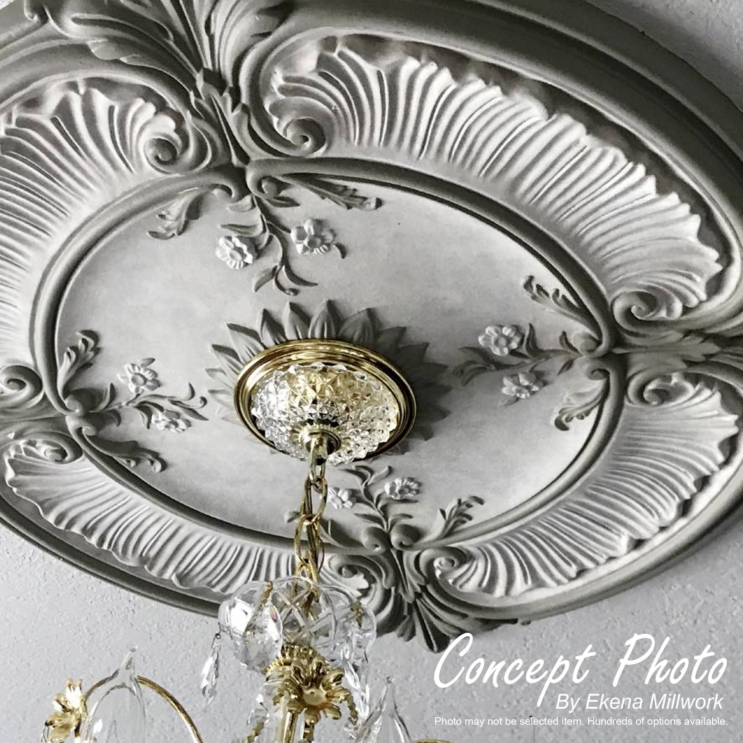 Hand-Painted Ceiling Medallion W641