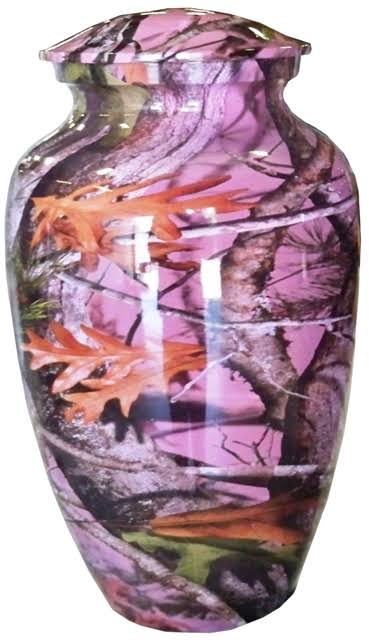 Pink Camouflage Adult Cremation Urn Y66651