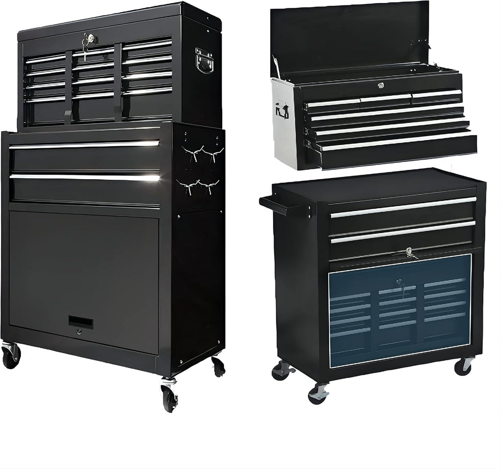 Blue 8-Drawer Rolling Tool Chest with Lock P19970