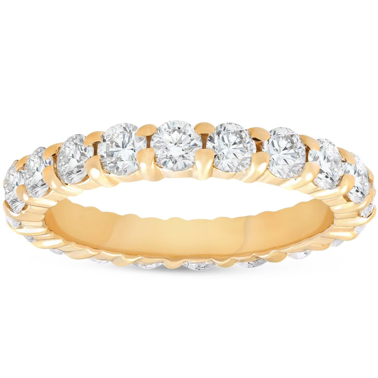 14K Yellow Gold Diamond Eternity Ring E6539