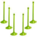 Safety Green Crowd Control Stanchion, 6pk F69346
