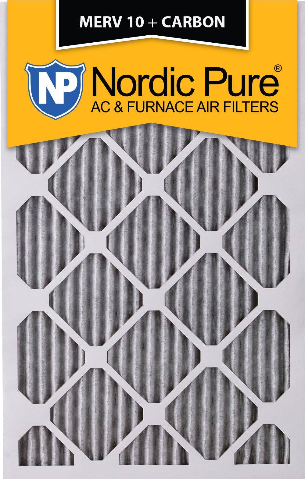 15x20x1 Pleated MERV 10 Carbon AC Furnace Filters Qty 6 G535