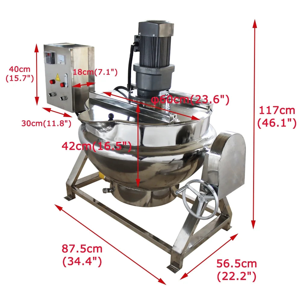 50L Stainless Steel Jacketed Kettle F808