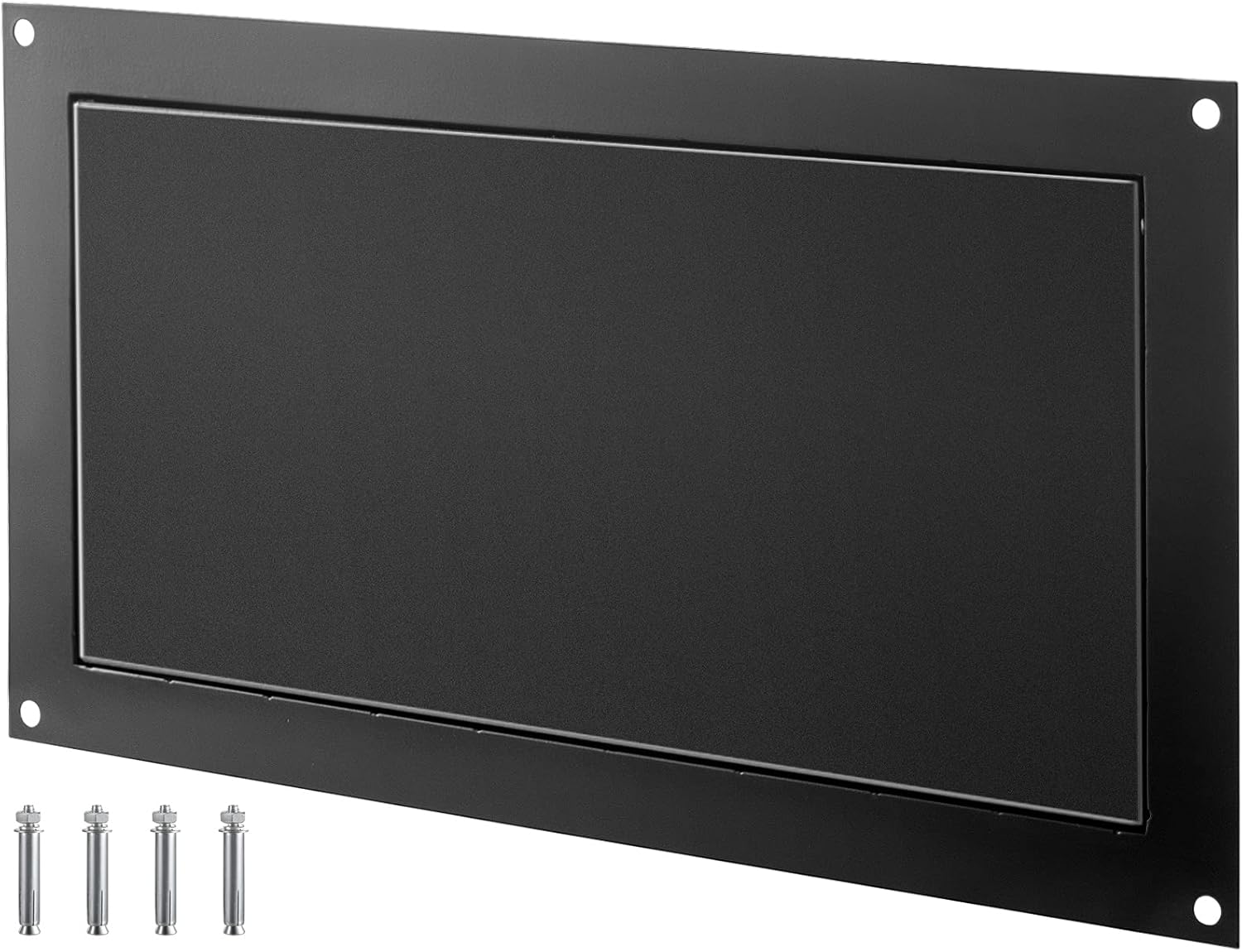 Black Wall Mounted Flood Vent, 8" x 16", Pack of 2 X759294