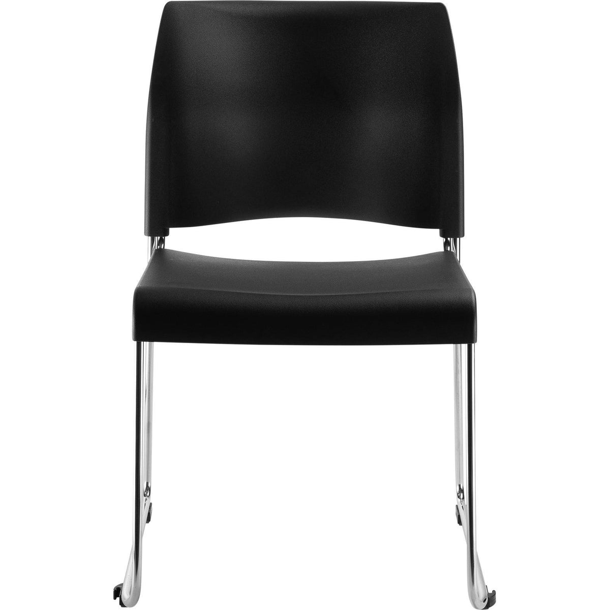 Black All Plastic Cafetorium Chair, 4 Pack O608061
