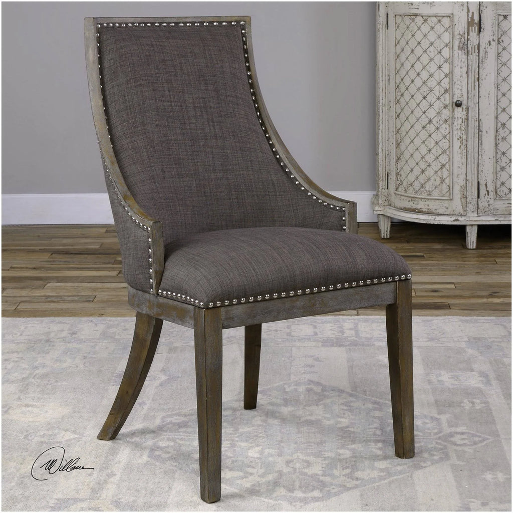 Charcoal Gray Accent Chair O358694