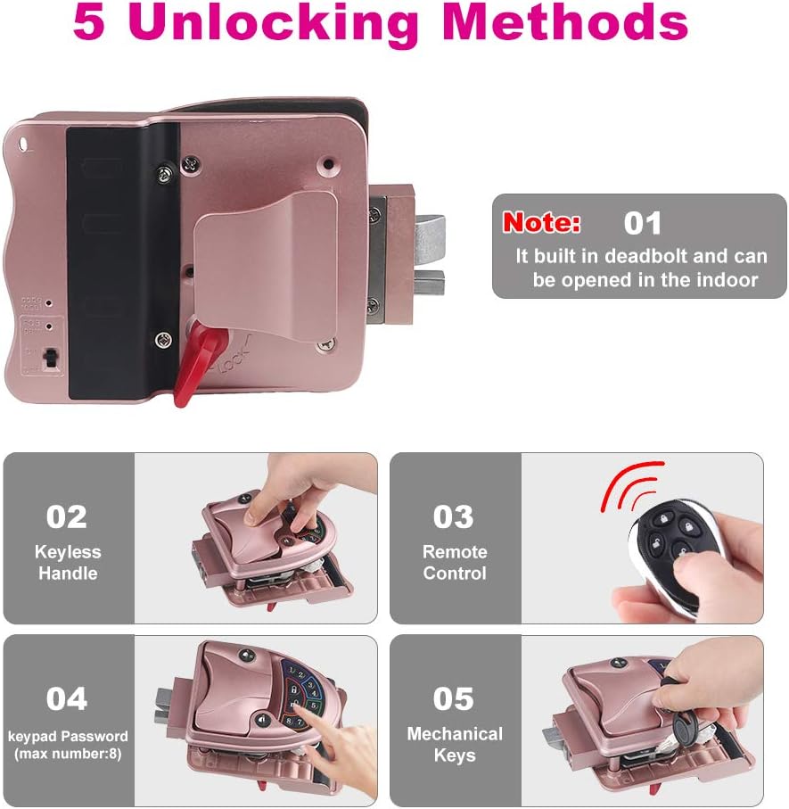 Zinc Alloy Wireless Keyless Entry Door Lock with Keypad N240