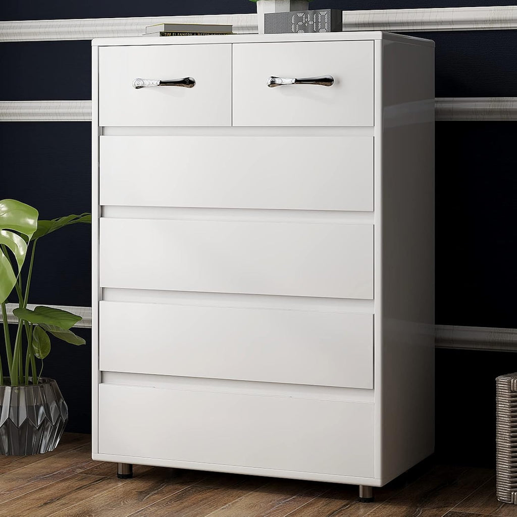 White 4 Drawer Dresser Chest Z1328