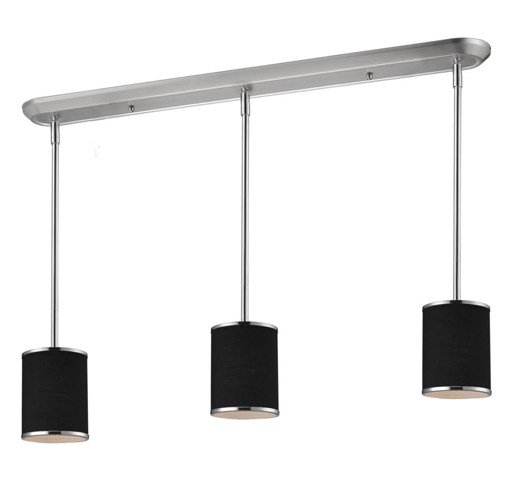 3-Light Island/Billiard Chrome J7189