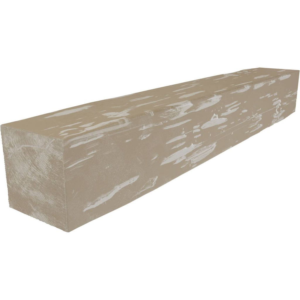 White Washed Faux Wood Fireplace Mantel S331