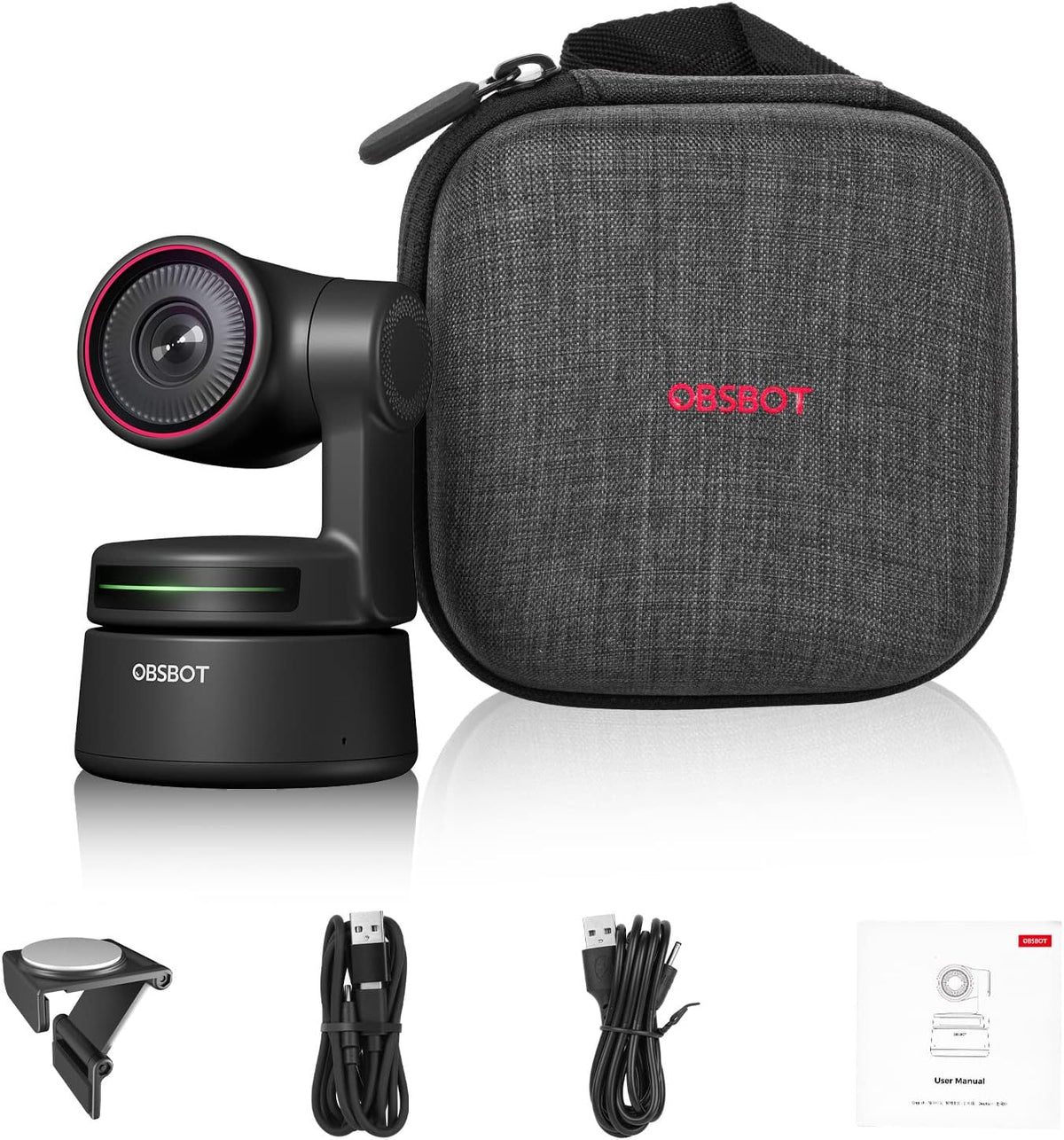4K PTZ Webcam with AI-Tracking Auto-Framing Gesture Control HDR 4X Zoom Dual Omni-Directional Mic E7429