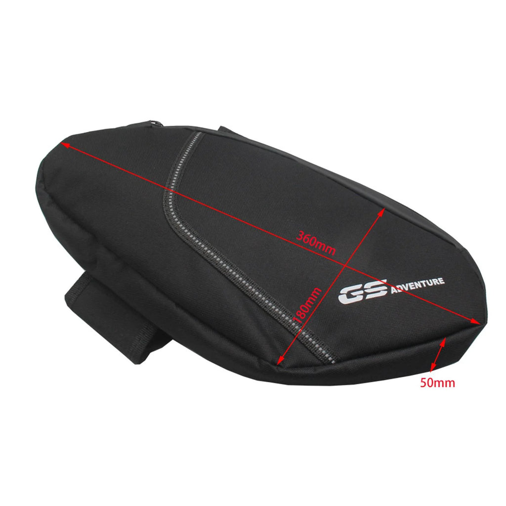 Black Lightweight Waterproof Motorbike Frame Bag W656517