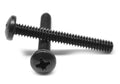 #6-32 x 9/16 Coarse Thread Machine Screw Phillips Pan Head Low Carbon Steel Black Oxide W377