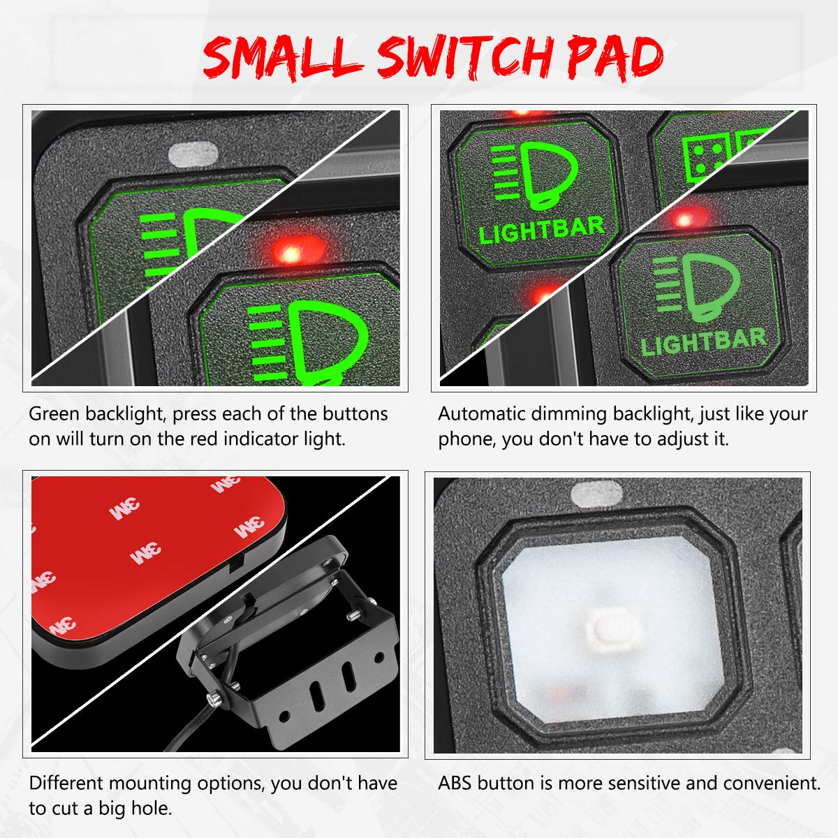 6 Gang Switch Panel Automatic Dimmable Touch Switch Box W12681