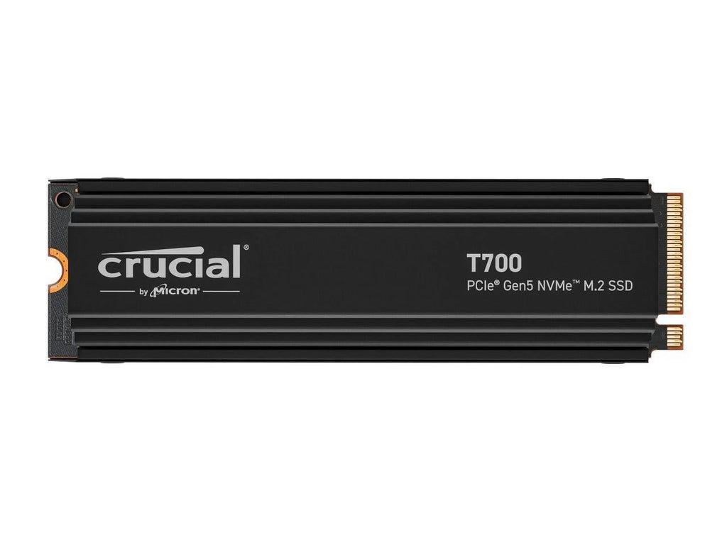 Crucial T700 GEN5 NVME SSD M.2 2280 W/ Heatsink 2TB PCI-Express 5.0 x4 TLC NAND Internal Solid State Drive H30229