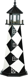 Black/White Wood Decorative Lighthouse M3495