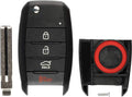 Keyless Entry Remote Flip Key Fob Shell Case Cover Button Pad Pack of 2 H841084