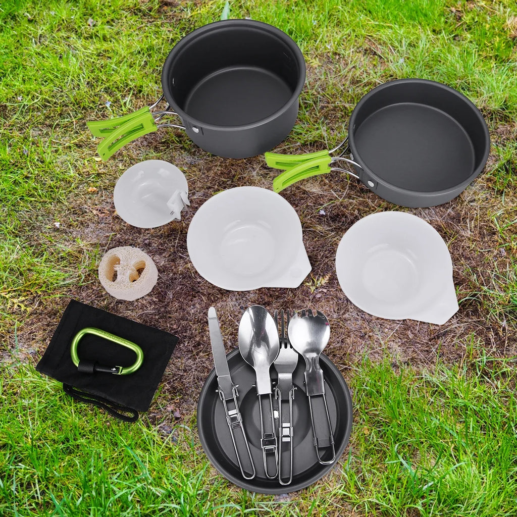 15 Pcs Non Stick Camping Cookware Set O55967