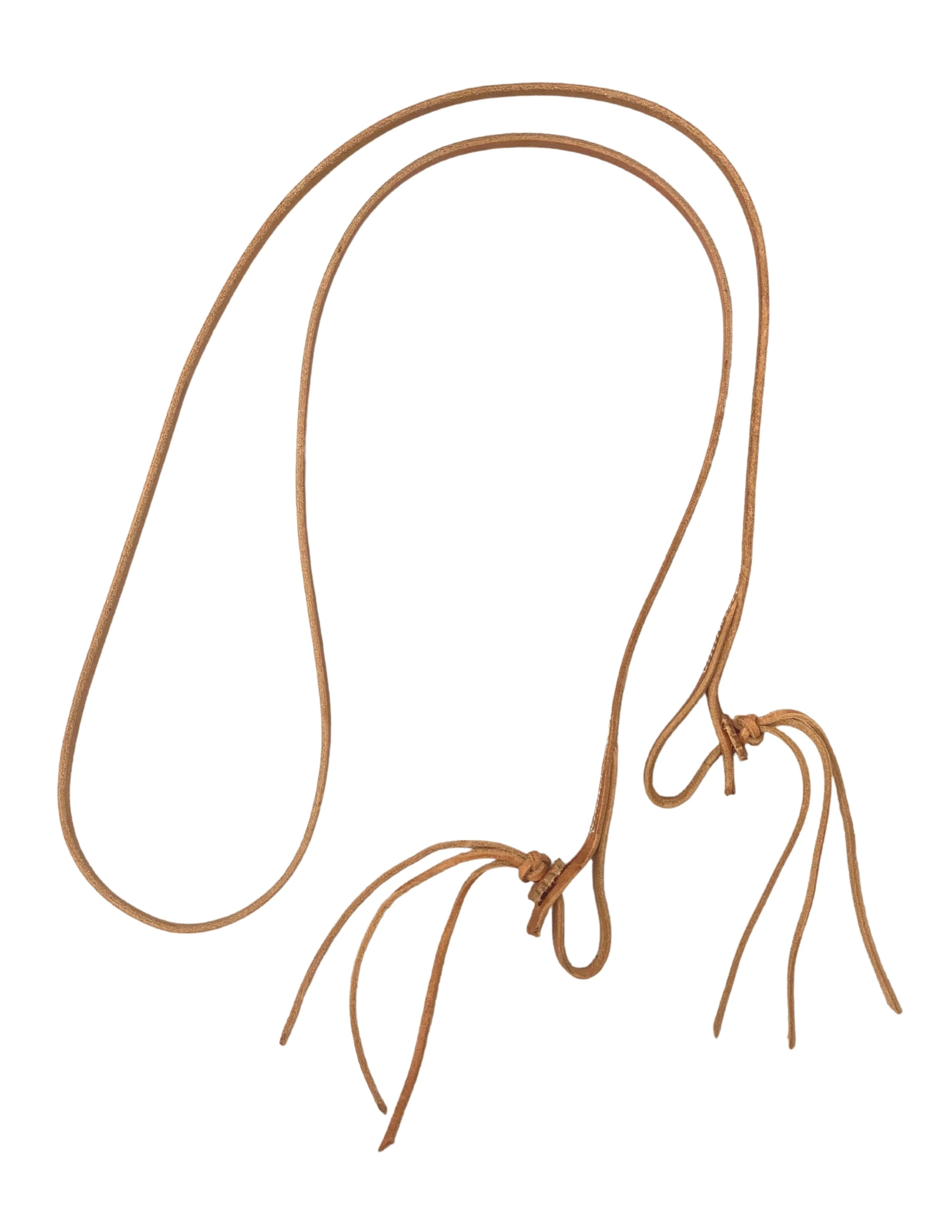 Leather Rattlesnake Roper Reins A8865