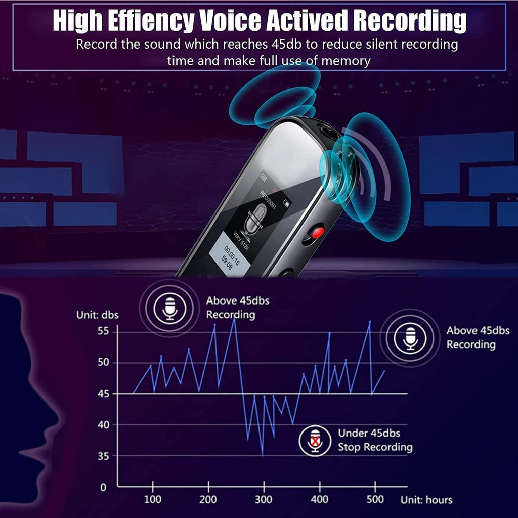 32G MP3 Digital Voice Recorder, Pack of 2 D564037