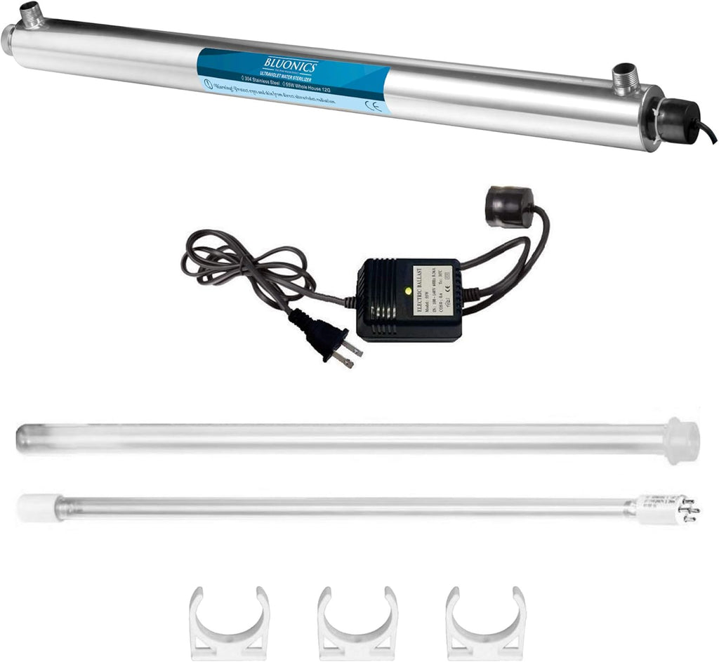 55W UV Ultraviolet Whole House Water System with Sediment and CTO Carbon 2.5x20 R86970