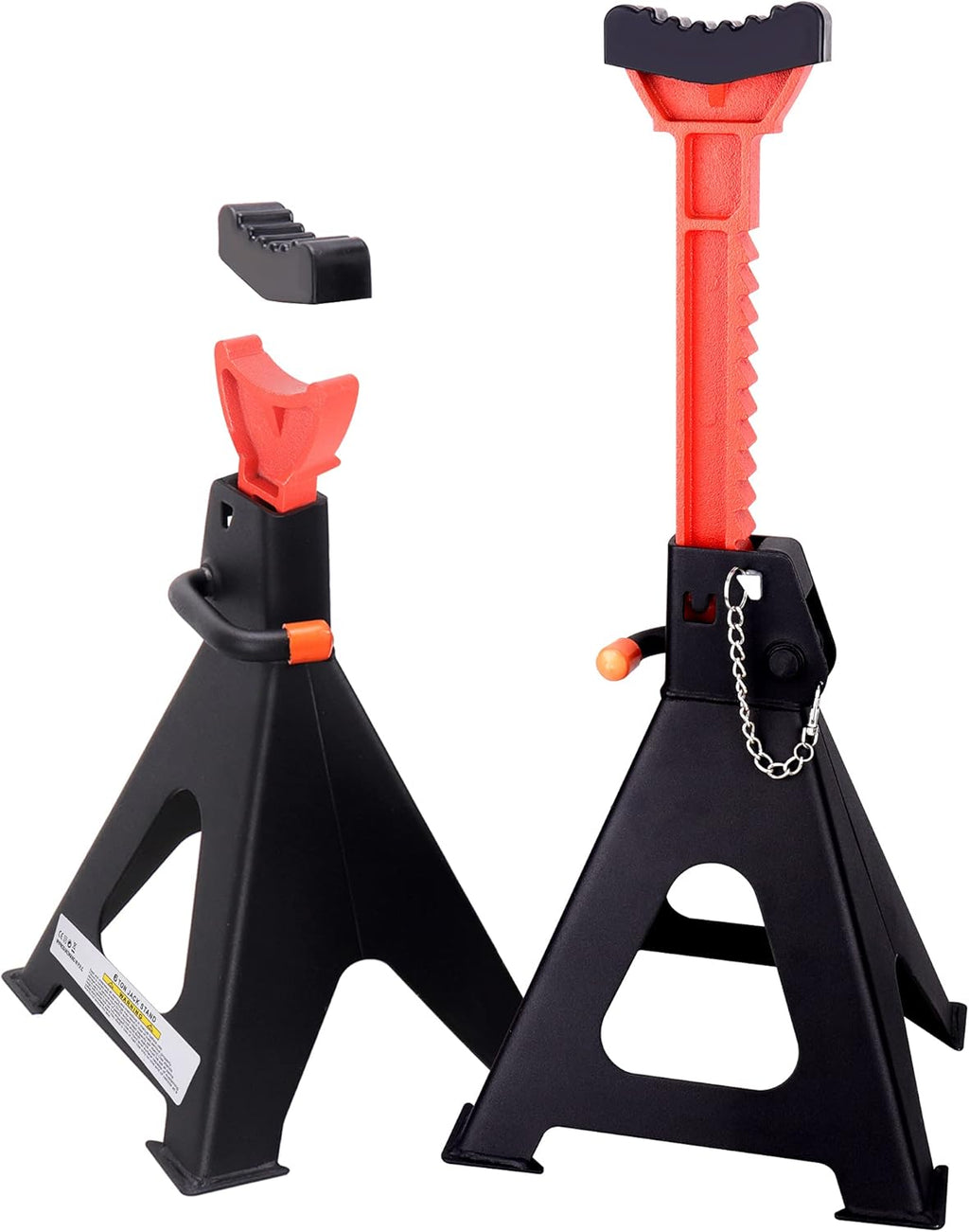 Steel Jack Stands 3 Ton Capacity, Black, Pack of 2 Q552975