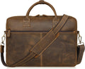 Brown Genuine Leather Briefcase Bag C566