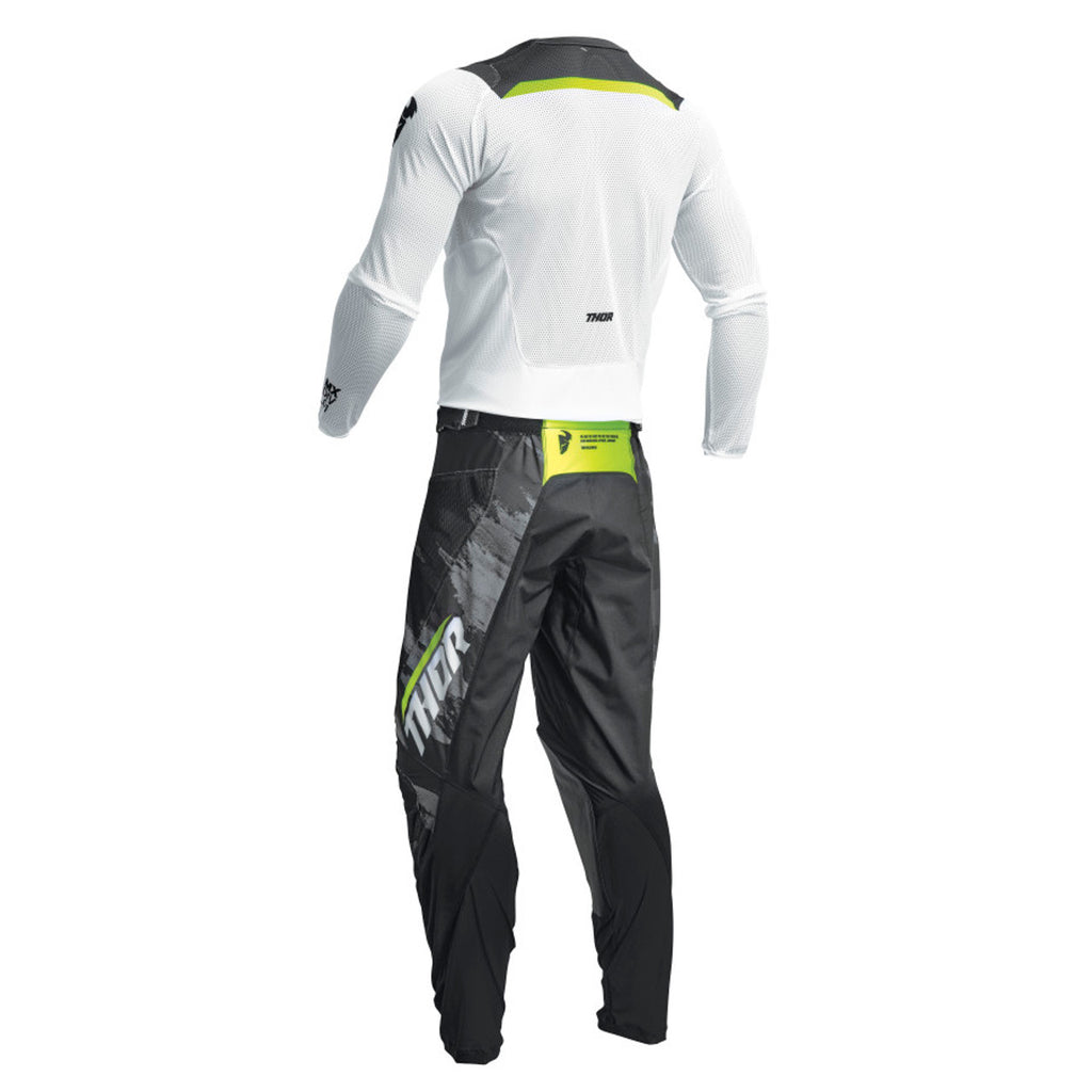 White/Black Motocross Jersey Pant Combo (X-Large / 38) D689642