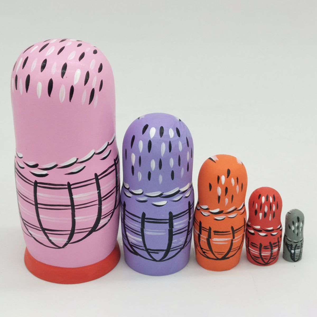 5Pcs/Set Wood Matryoshka Dolls T363156