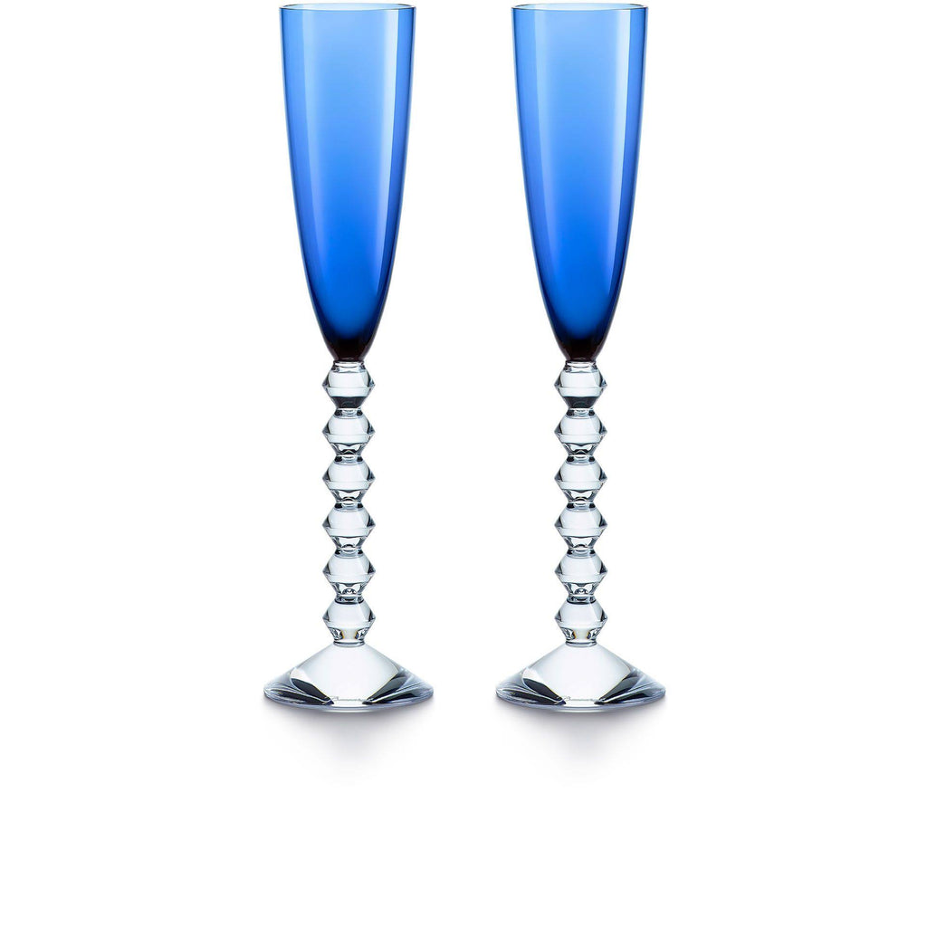 Blue Crystal Flute Set of 2 L2725