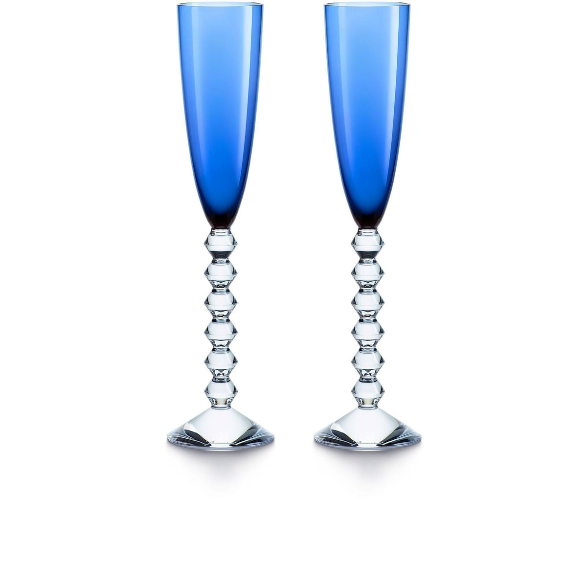 Blue Crystal Flute Set of 2 L2725