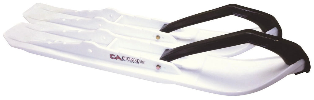 White Snowmobile Skis with Shaper Bars Complete Kit X81933