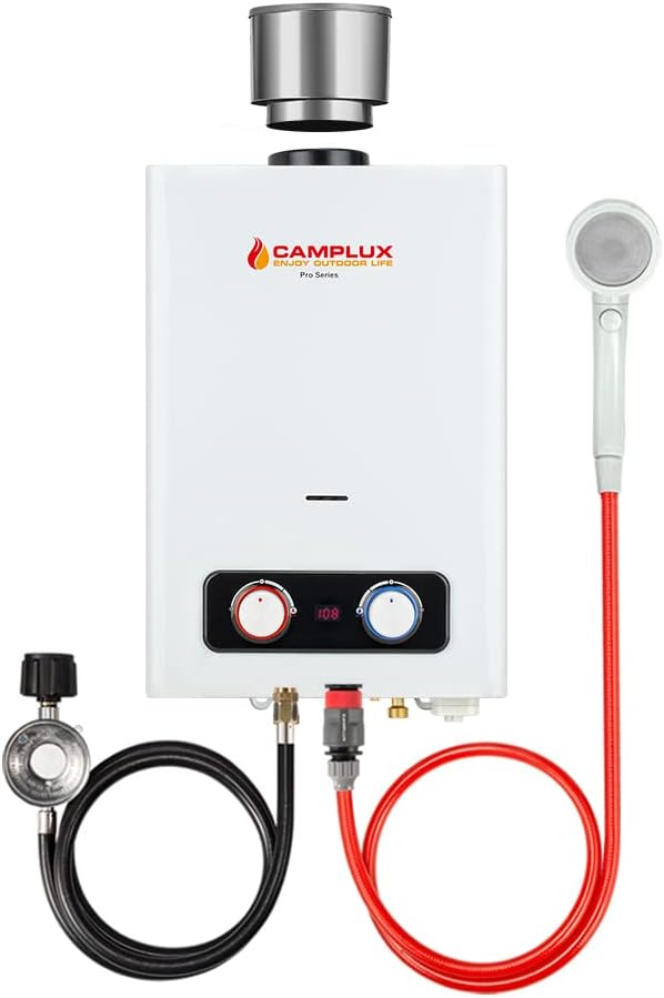 1.58 GPM Outdoor Propane Tankless Water Heater with S/S Rain Cap E304