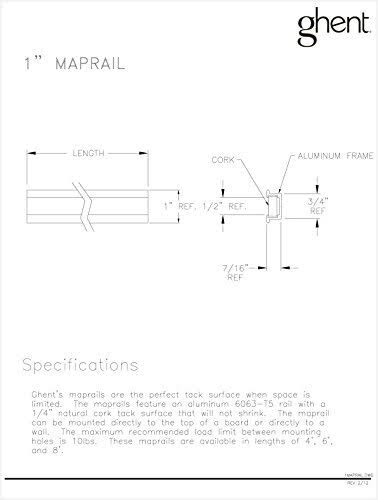 Aluminum Maprail with Cork Insert D597