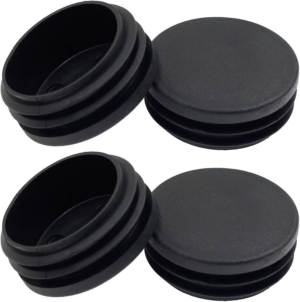 20PCS 12.5mm Round Black Plastic End Cap P3675